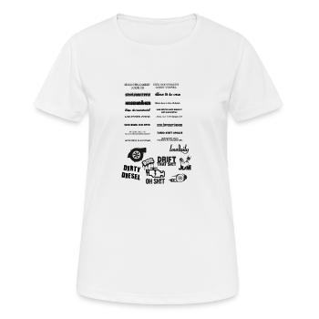 Tuning Club peinlicher wirds nicht - Frauen T-Shirt atmungsaktiv - Weiß - Vorne - AI Model Female 172 dark (172cm)