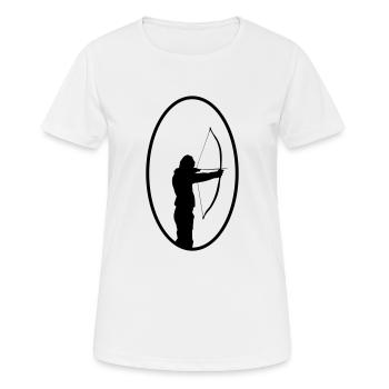 archer - T-shirt respirant Femme - blanc - Devant - AI Model Female 172 dark (172cm)