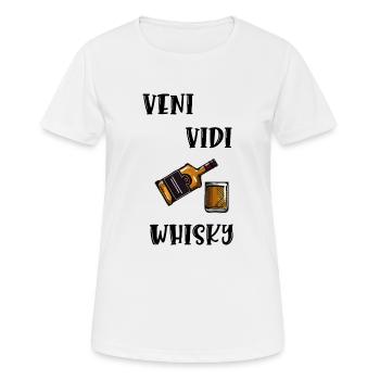 veni vidi whisky - T-shirt respirant Femme - blanc - Devant - AI Model Female 172 dark (172cm)
