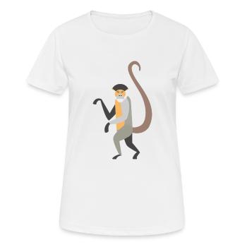 Wildtiere - Frauen T-Shirt atmungsaktiv - Weiß - Vorne - AI Model Female 172 dark (172cm)