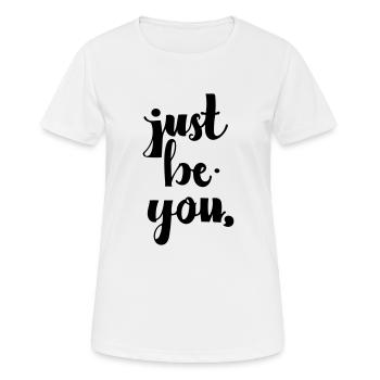 sois toi-même - T-shirt respirant Femme - blanc - Devant - AI Model Female 172 dark (172cm)