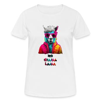 No drama lama / your alpaca - Women's Breathable T-Shirt - white - Front - AI Model Female 172 dark (172cm)