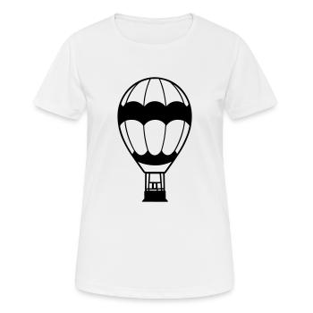 Montgolfière - T-shirt respirant Femme - blanc - Devant - AI Model Female 172 dark (172cm)
