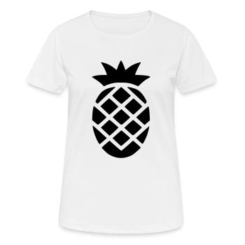 Ananas - T-shirt respirant Femme - blanc - Devant - AI Model Female 172 dark (172cm)
