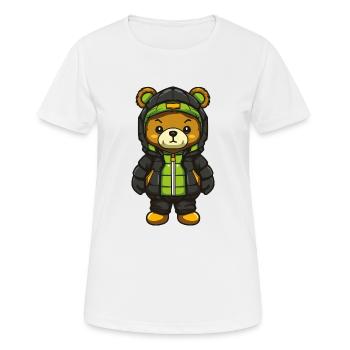 Bear Comic - Women's Breathable T-Shirt - white - Front - AI Model Female 172 dark (172cm)