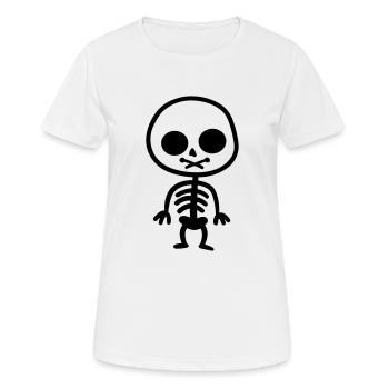 Skelett - Frauen T-Shirt atmungsaktiv - Weiß - Vorne - AI Model Female 172 dark (172cm)