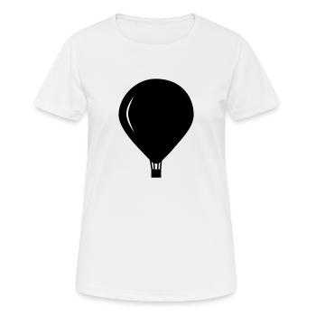 Heißluftballon - Frauen T-Shirt atmungsaktiv - Weiß - Vorne - AI Model Female 172 dark (172cm)