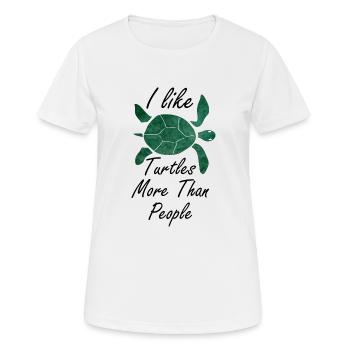 Turtles turtle - Women's Breathable T-Shirt - white - Front - AI Model Female 172 dark (172cm)