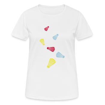 badminton - T-shirt respirant Femme - blanc - Devant - AI Model Female 172 dark (172cm)