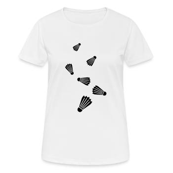 badminton - T-shirt respirant Femme - blanc - Devant - AI Model Female 172 dark (172cm)