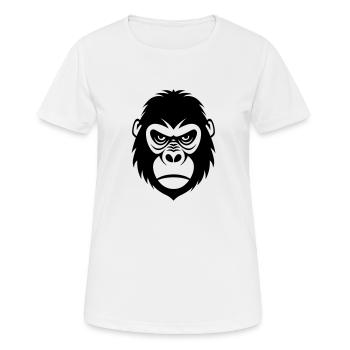 Gorilla - Women's Breathable T-Shirt - white - Front - AI Model Female 172 dark (172cm)