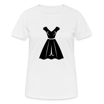 Robe - T-shirt respirant Femme - blanc - Devant - AI Model Female 172 dark (172cm)