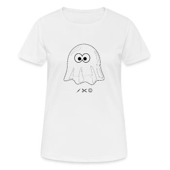 Gespenst - Frauen T-Shirt atmungsaktiv - Weiß - Vorne - AI Model Female 172 dark (172cm)