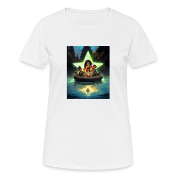 Eine Leidenschaft für das Reisen - Frauen T-Shirt atmungsaktiv - Weiß - Vorne - AI Model Female 172 dark (172cm)