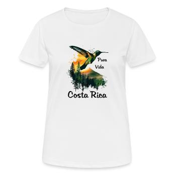 Hummingbird Bird Nature Animal Wilderness Nectar Costa Rica - Women's Breathable T-Shirt - white - Front - AI Model Female 172 dark (172cm)