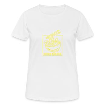 Send Noods - Frauen T-Shirt atmungsaktiv - Weiß - Vorne - AI Model Female 172 dark (172cm)