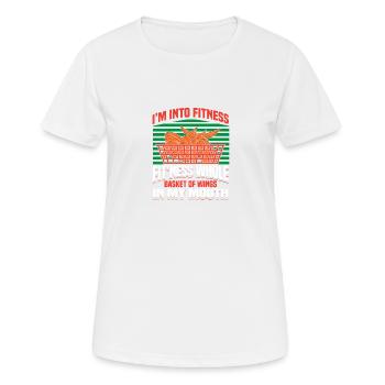 Basket Of Wings - Frauen T-Shirt atmungsaktiv - Weiß - Vorne - AI Model Female 172 dark (172cm)