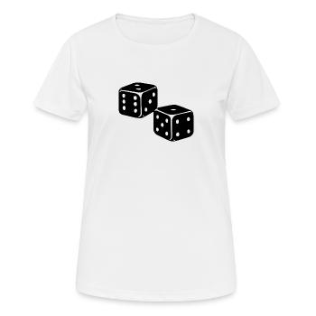 cubes - T-shirt respirant Femme - blanc - Devant - AI Model Female 172 dark (172cm)