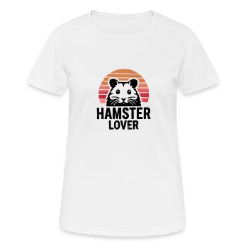 Hamster Lover Design - Perfect for Small Pet - Women's Breathable T-Shirt - white - Front - AI Model Female 172 dark (172cm)
