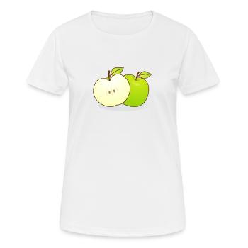 Äpfel - Frauen T-Shirt atmungsaktiv - Weiß - Vorne - AI Model Female 172 dark (172cm)