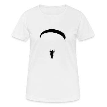 Gleitschirm 1 gif test - Frauen T-Shirt atmungsaktiv - Weiß - Vorne - AI Model Female 172 dark (172cm)