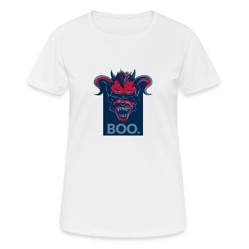 boo. - T-shirt respirant Femme - blanc - Devant - AI Model Female 172 dark (172cm)