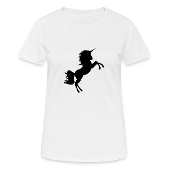 sauvage Unicorn - T-shirt respirant Femme - blanc - Devant - AI Model Female 172 dark (172cm)