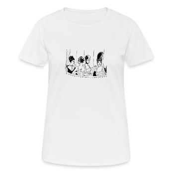 girlfriends - Women's Breathable T-Shirt - white - Front - AI Model Female 172 dark (172cm)