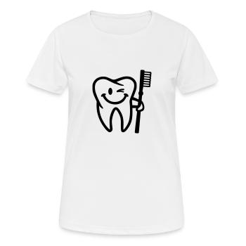 Dent - T-shirt respirant Femme - blanc - Devant - AI Model Female 172 dark (172cm)