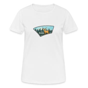 Aventure en plein air - T-shirt respirant Femme - blanc - Devant - AI Model Female 172 dark (172cm)