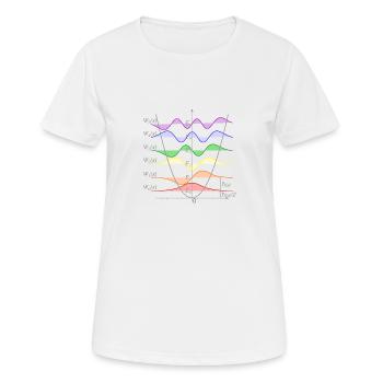 Harmonic Oscillator Quantum Mechanics Physics - Women's Breathable T-Shirt - white - Front - AI Model Female 172 dark (172cm)