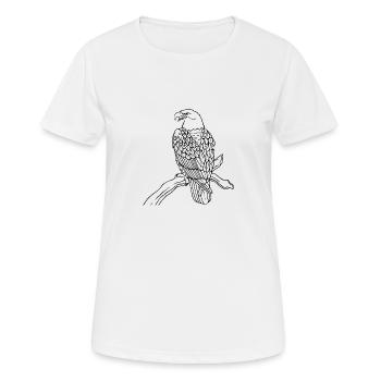 eagle208 - Women's Breathable T-Shirt - white - Front - AI Model Female 172 dark (172cm)