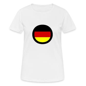 Drapeau allemand - T-shirt respirant Femme - blanc - Devant - AI Model Female 172 dark (172cm)