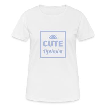 Funny Sayings BABY - Women's Breathable T-Shirt - white - Front - AI Model Female 172 dark (172cm)