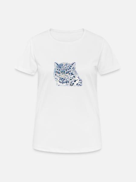 lampart - Dame T-shirt svedtransporterende - hvid