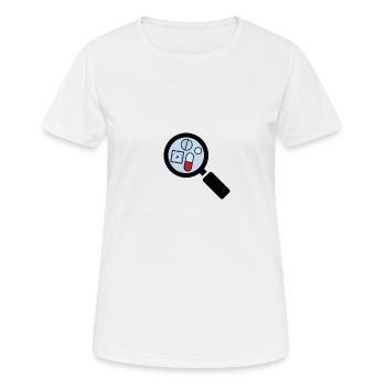 Subtile internationale Drogen Überprüfung Day Looking Glass - Frauen T-Shirt atmungsaktiv - Weiß - Vorne - AI Model Female 172 dark (172cm)