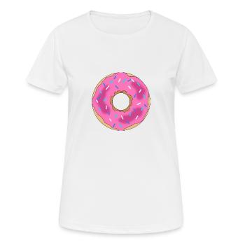 donut - Women's Breathable T-Shirt - white - Front - AI Model Female 172 dark (172cm)