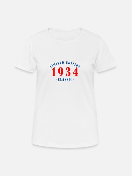 1934 Year of birth - Women's Breathable T-Shirt - white