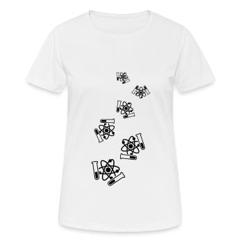 Symbole du tube à essai - T-shirt respirant Femme - blanc - Devant - AI Model Female 172 dark (172cm)