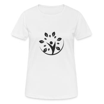 écologie - T-shirt respirant Femme - blanc - Devant - AI Model Female 172 dark (172cm)