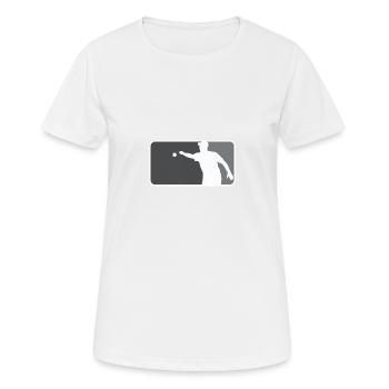 Petanque Boule Boccia Petanca Major League Style - Frauen T-Shirt atmungsaktiv - Weiß - Vorne - AI Model Female 172 dark (172cm)