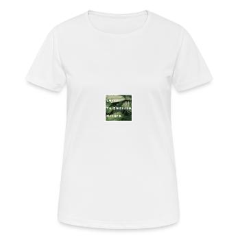 Nature hug biological forest jungle eco environment - Women's Breathable T-Shirt - white - Front - AI Model Female 172 dark (172cm)