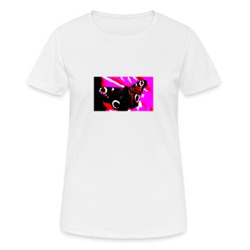 Butterfly - Frauen T-Shirt atmungsaktiv - Weiß - Vorne - AI Model Female 172 dark (172cm)