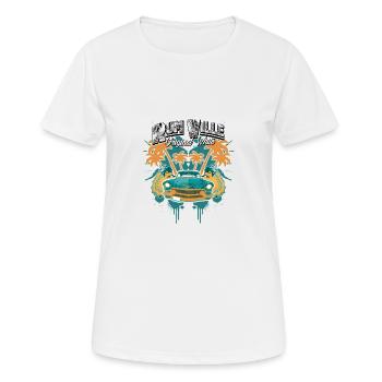Tshirt rum Ville - Frauen T-Shirt atmungsaktiv - Weiß - Vorne - AI Model Female 172 dark (172cm)