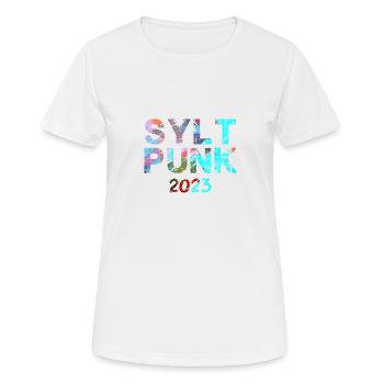 Sylt PunkSylt Punk,Punk,Punks,Sylt,Graffiti - T-shirt respirant Femme - blanc - Devant - AI Model Female 172 dark (172cm)