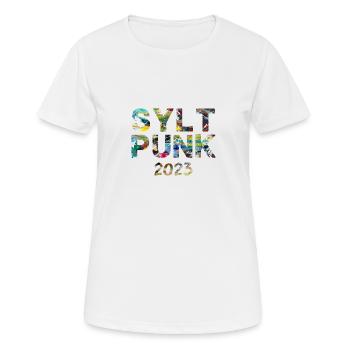 Sylt Punk,Punk,Punks,Sylt,Graffiti - T-shirt respirant Femme - blanc - Devant - AI Model Female 172 dark (172cm)