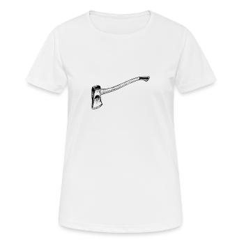 Axt - Frauen T-Shirt atmungsaktiv - Weiß - Vorne - AI Model Female 172 dark (172cm)