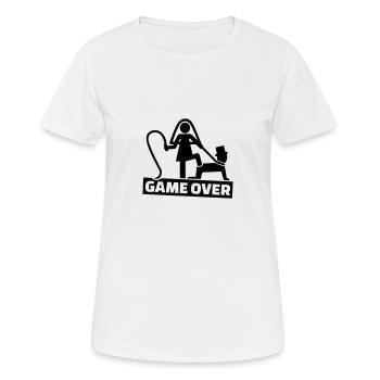 Game over - Women's Breathable T-Shirt - white - Front - AI Model Female 172 dark (172cm)