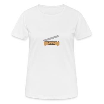 M. Grammotache - T-shirt respirant Femme - blanc - Devant - AI Model Female 172 dark (172cm)