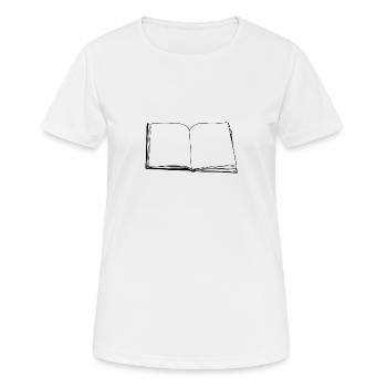 Buch - Frauen T-Shirt atmungsaktiv - Weiß - Vorne - AI Model Female 172 dark (172cm)